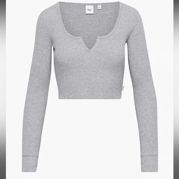 Aritzia Tops - NWT TNA Waffle Scoopneck Longsleeve